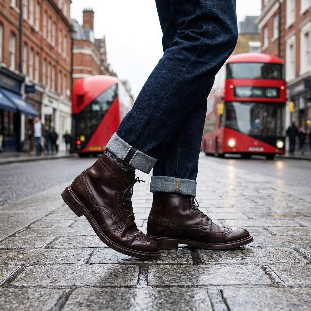 Customer wearing Boulevard Shoes